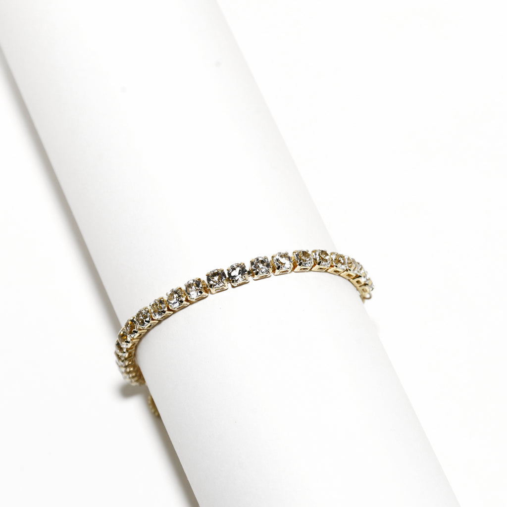 Adjustable Cubic Gold Bracelet