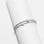 Silver Pearl Bangle
