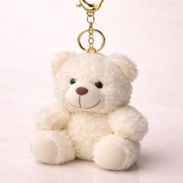 White Shaggy Teddy Plush