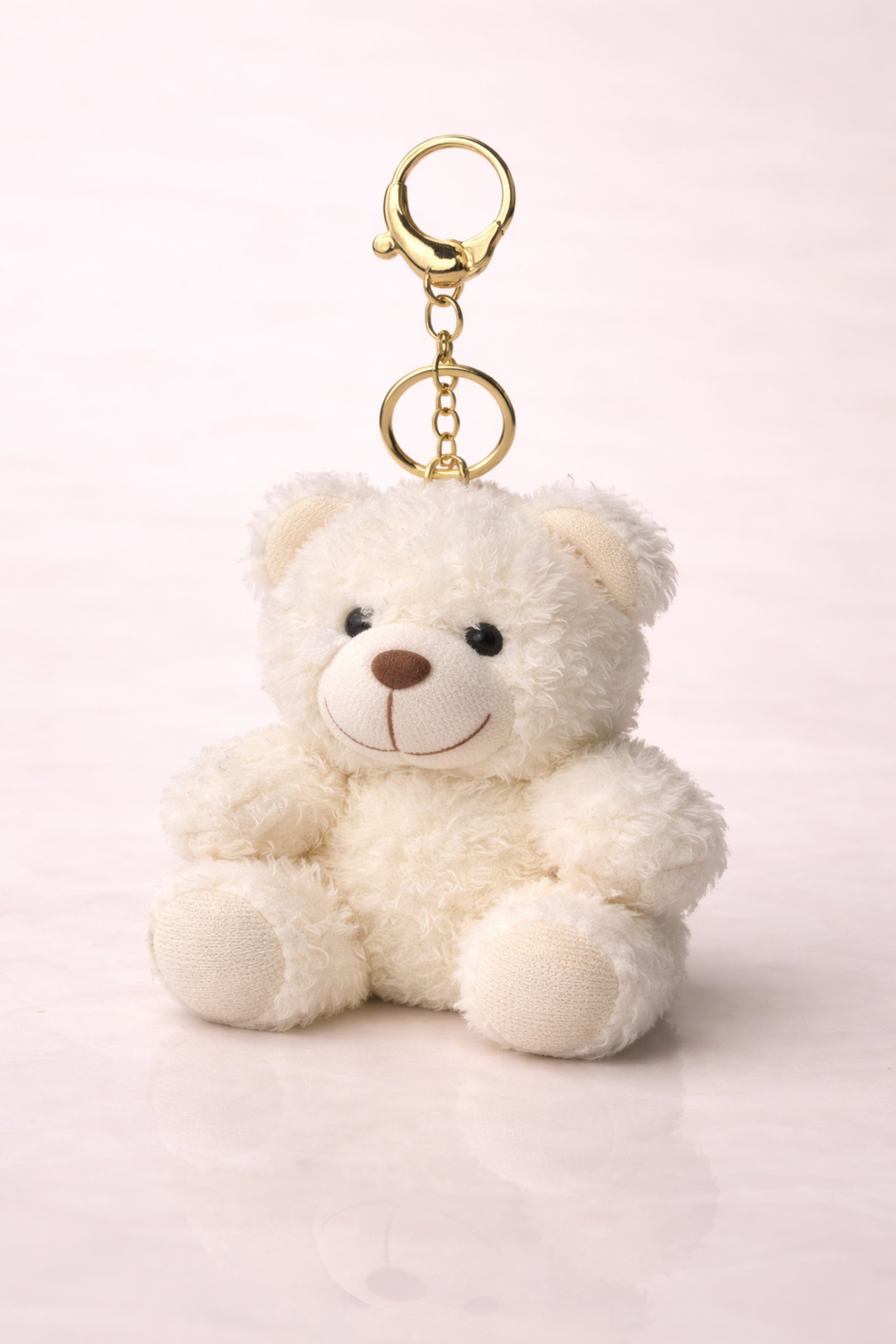 White Shaggy Teddy Plush