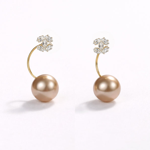 Golden Pearl Dome Stud