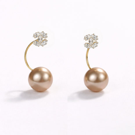 Golden Pearl Dome Stud