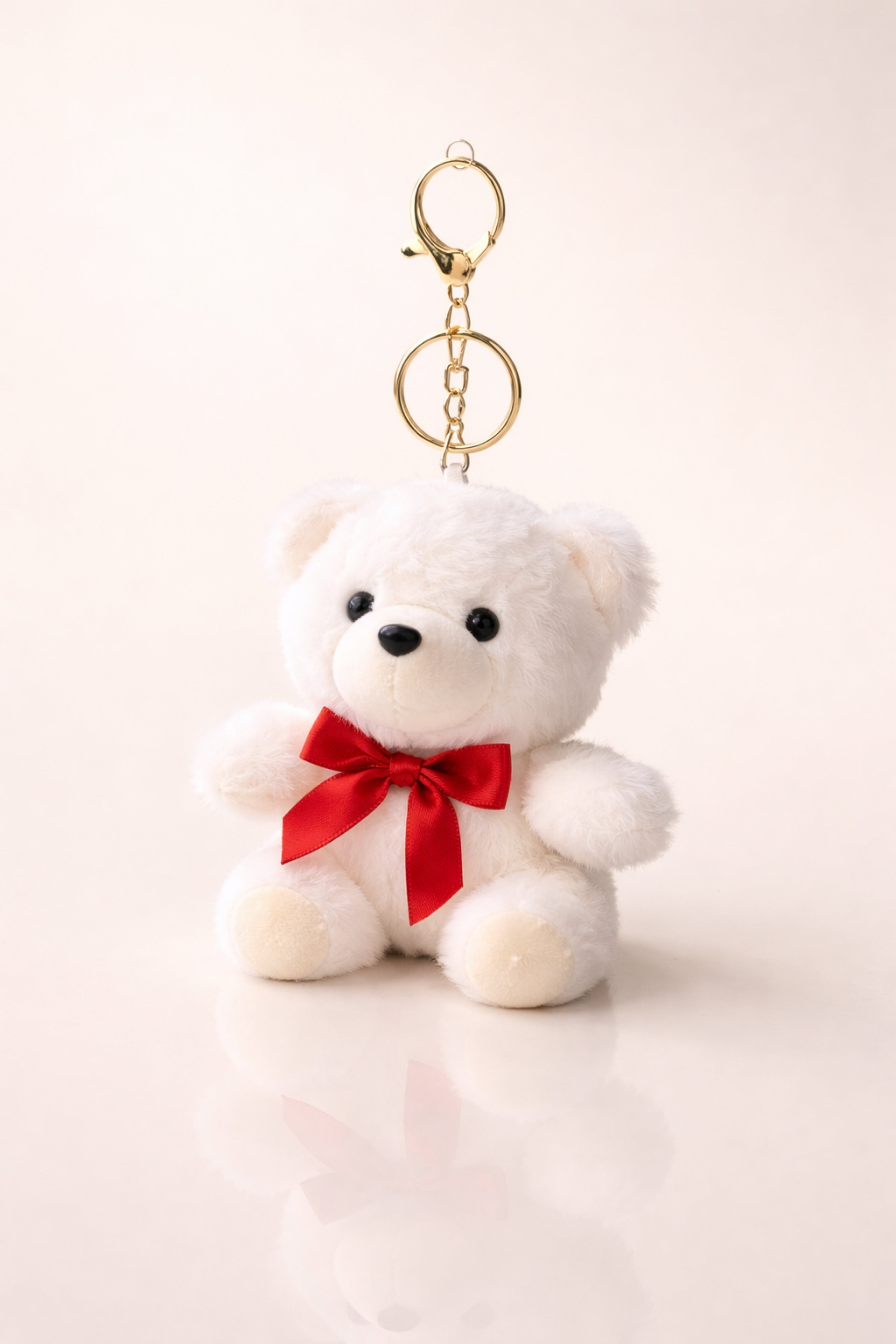 White Snowy Love Teddy Charm