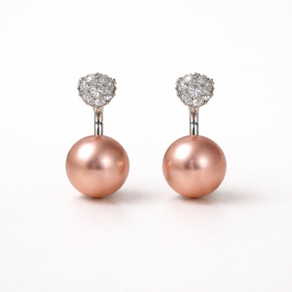 Champagne Pearl Duo Earrings
