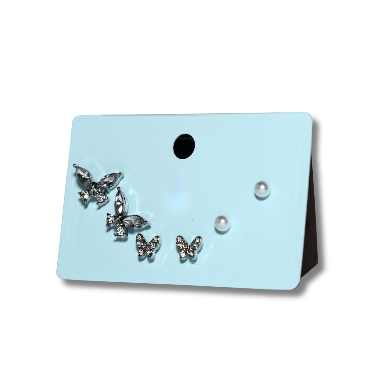 Papillon Crystal Stud Set
