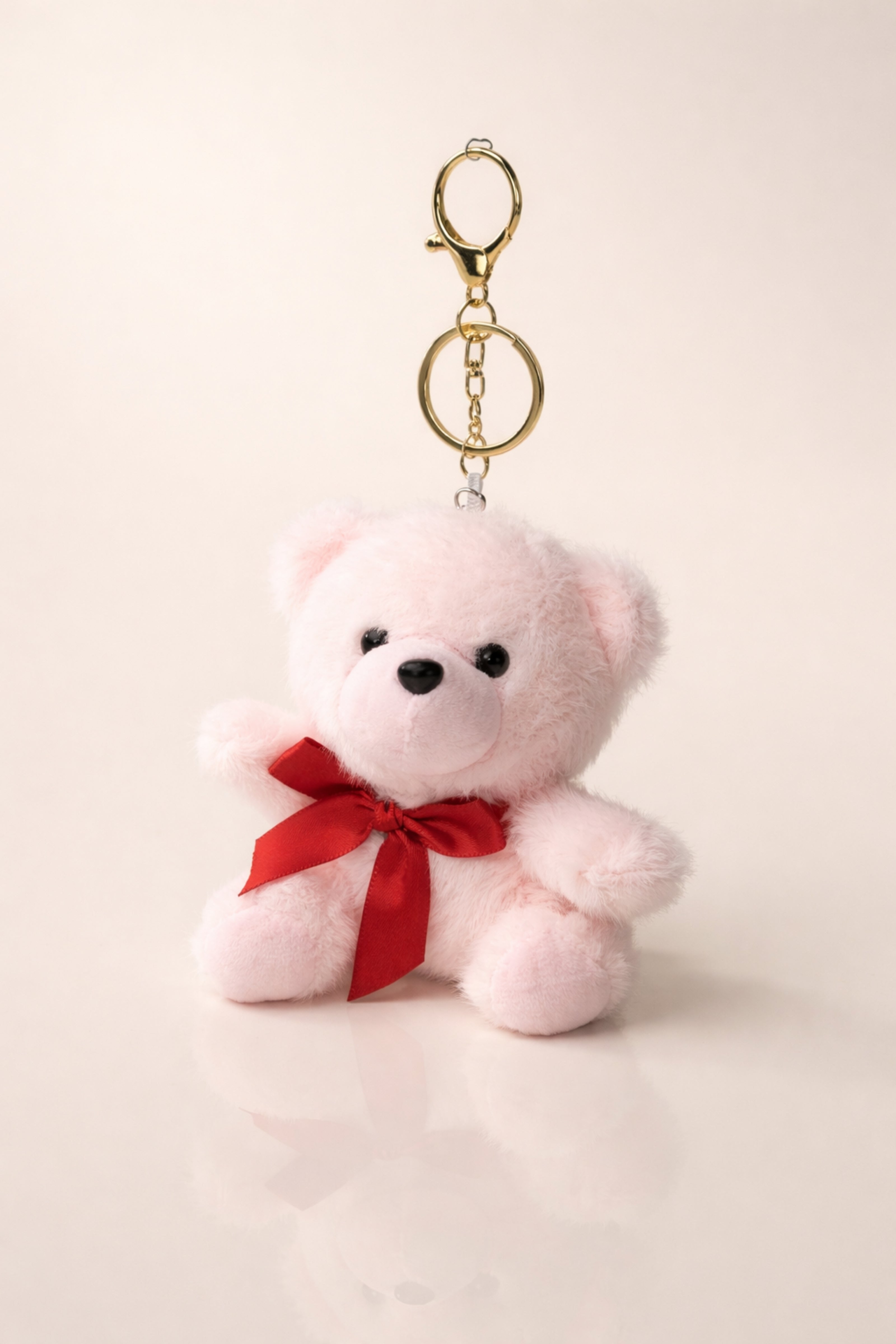 Pink Snowy Love Teddy Charm