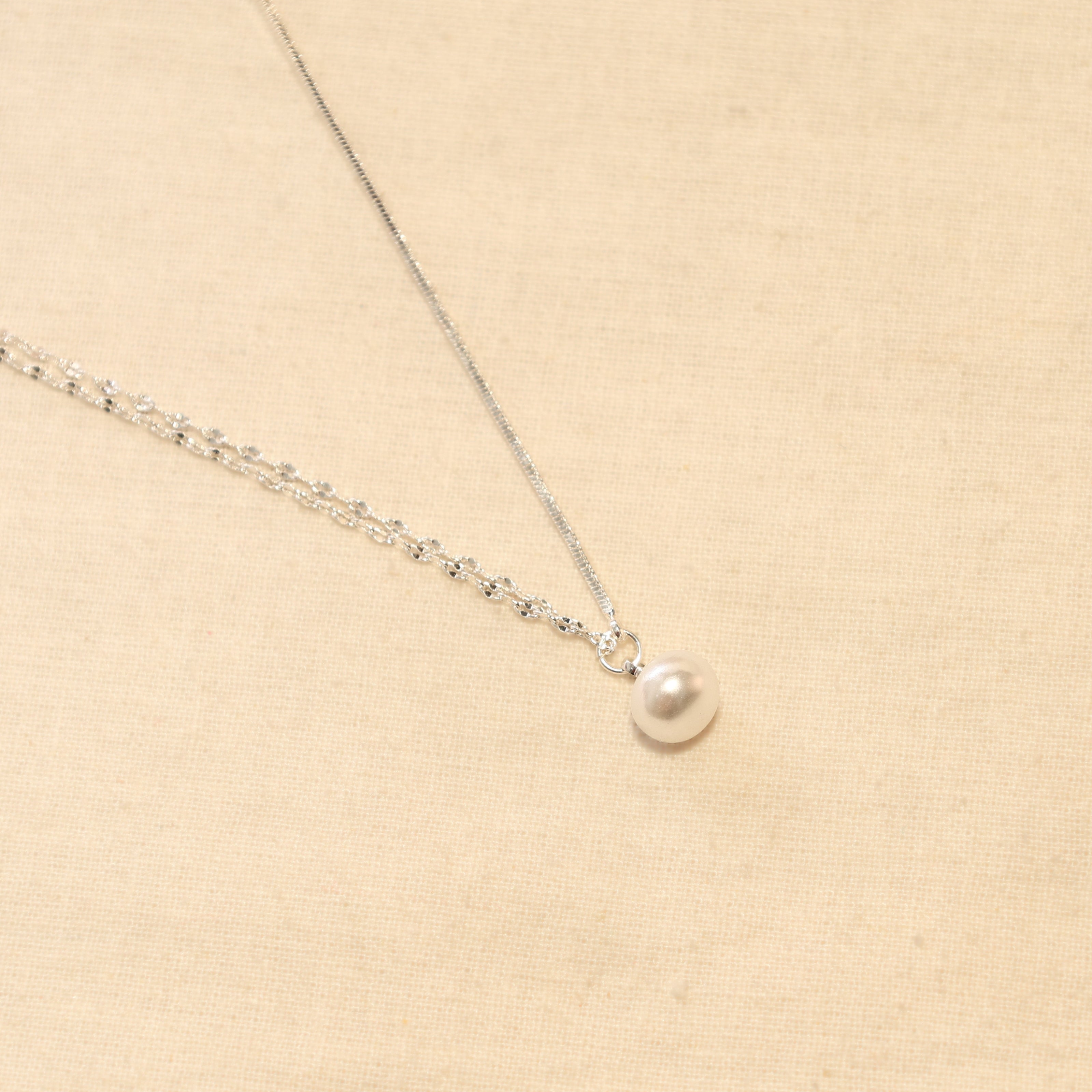 Dual Strand Pearl Necklace