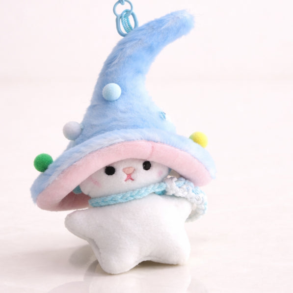 Blue Wizard Bunny Charm