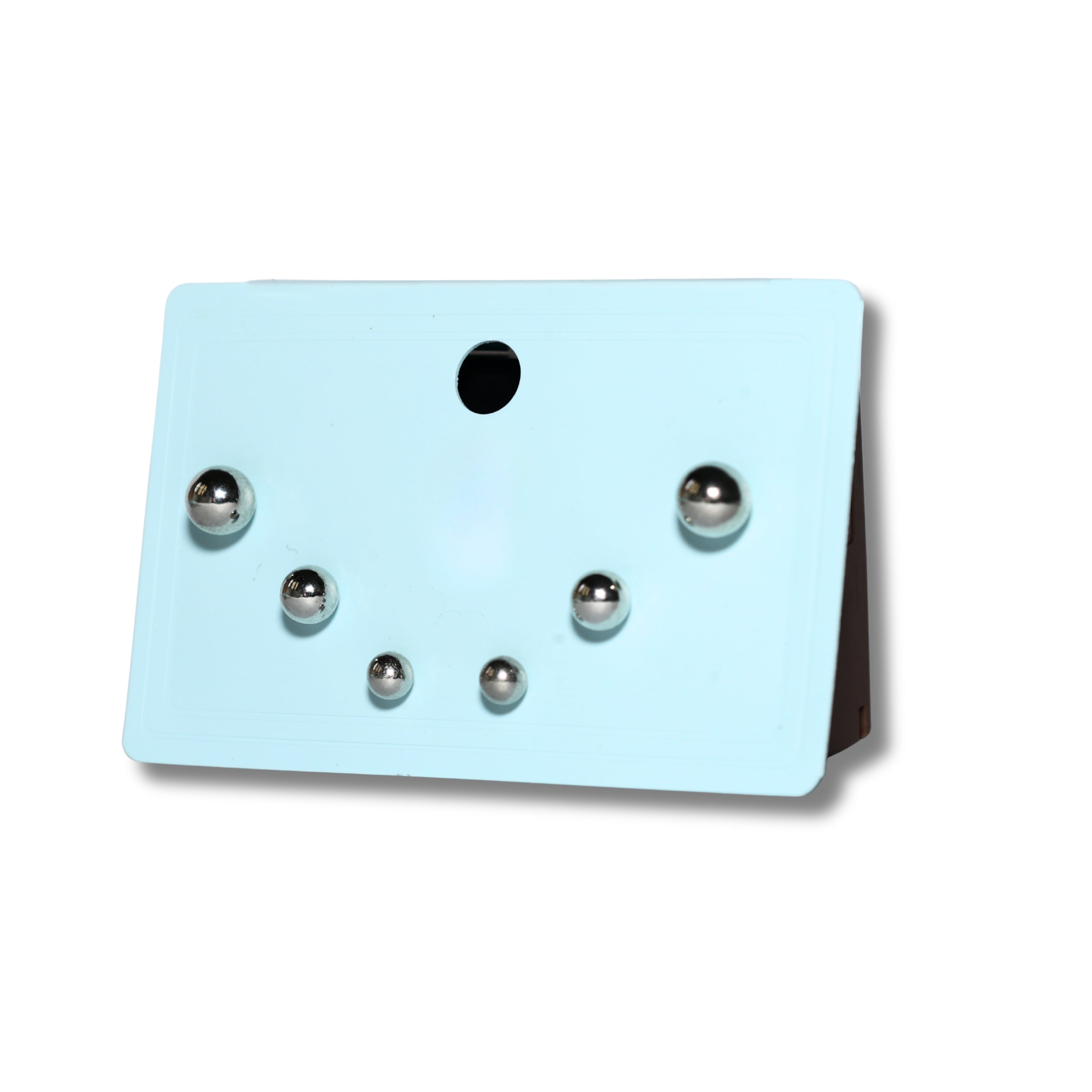 Silver Orb Stud Set
