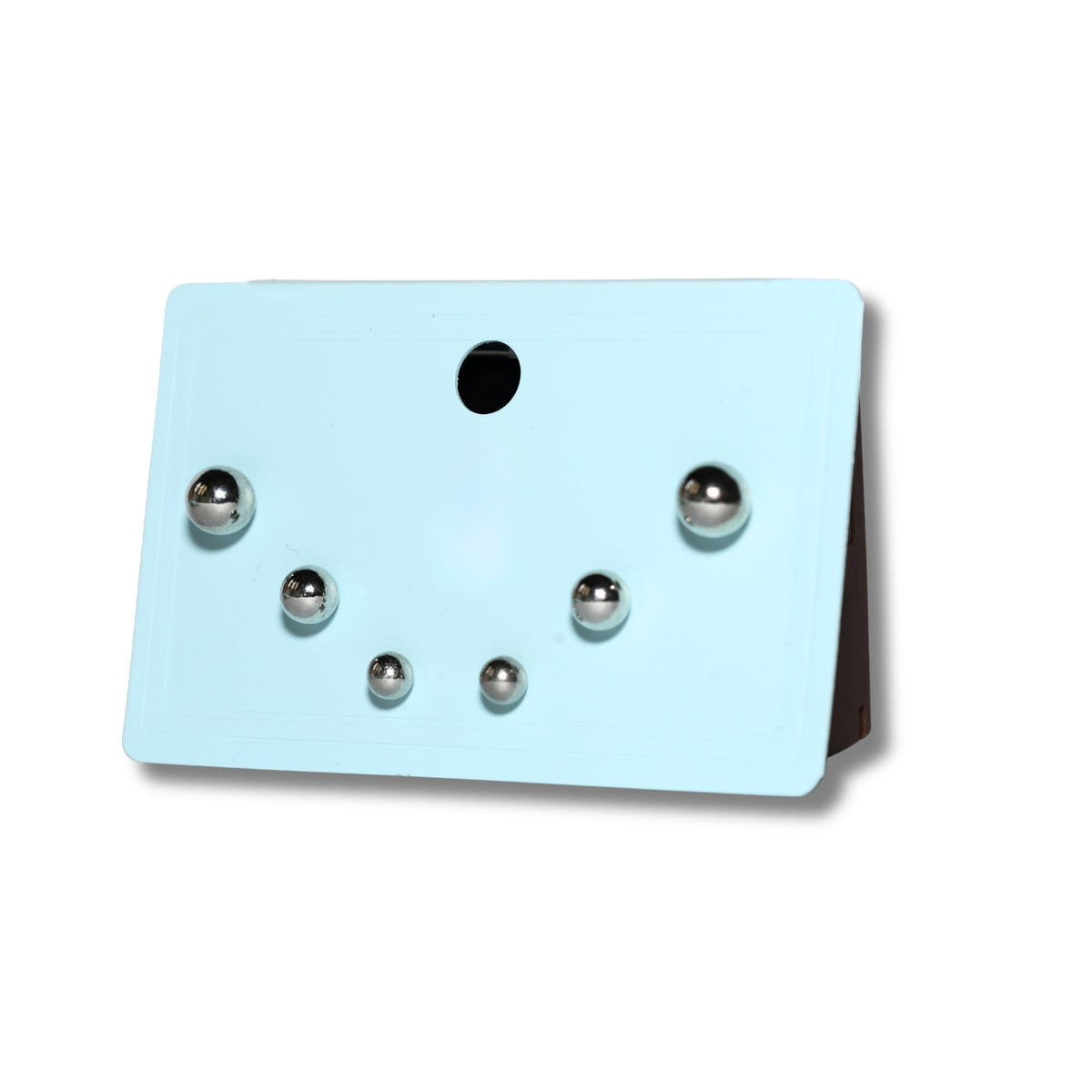 Silver Orb Stud Set