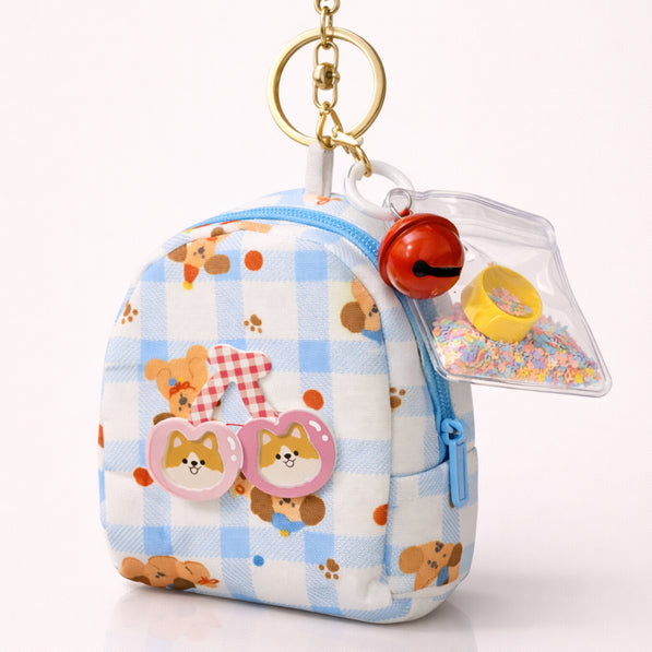Blue Mini Bag Charm