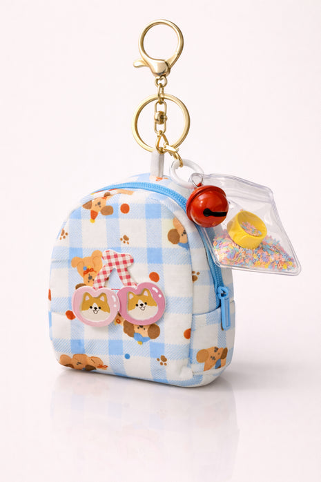 Blue Mini Bag Charm