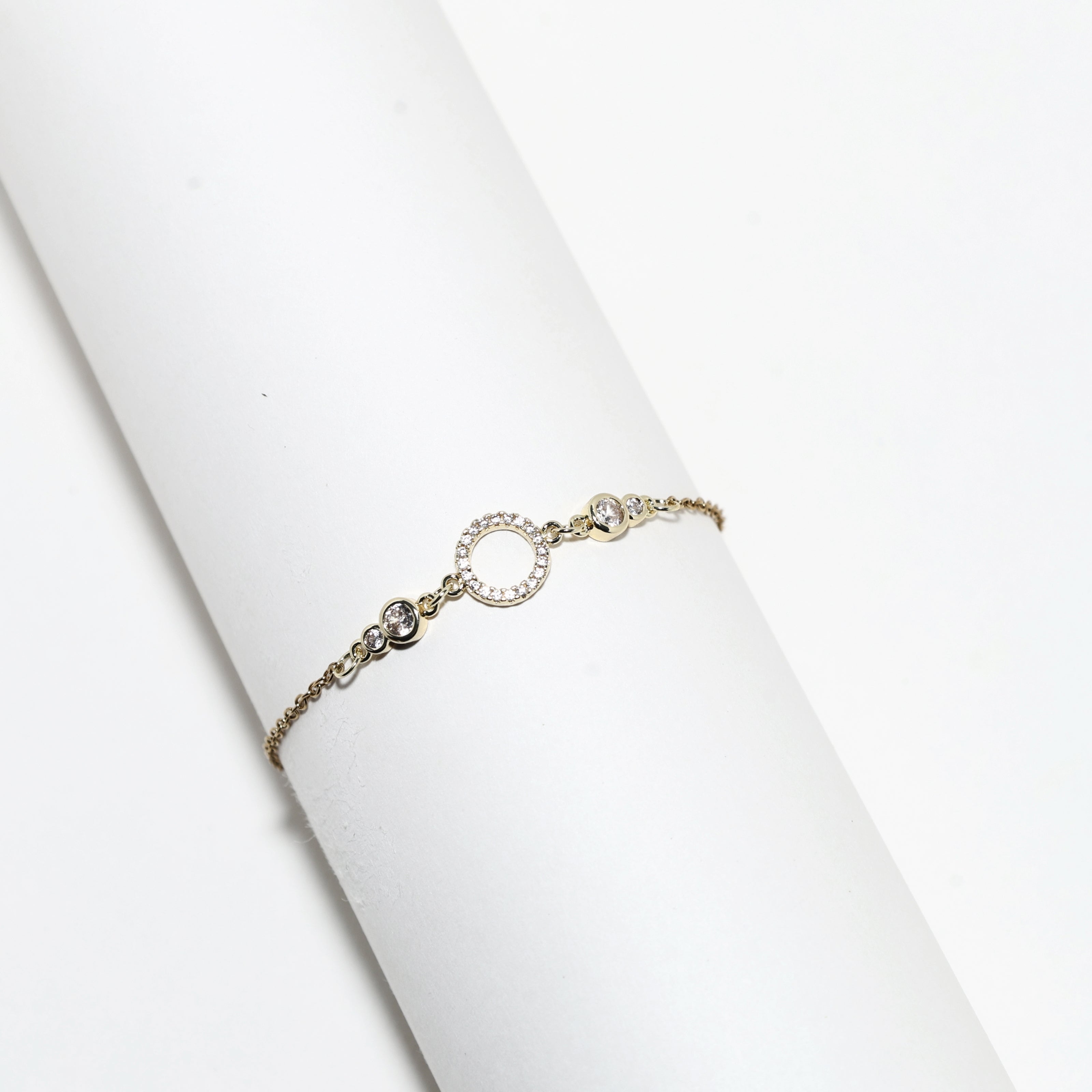 Hollow Ring Chain Bracelet