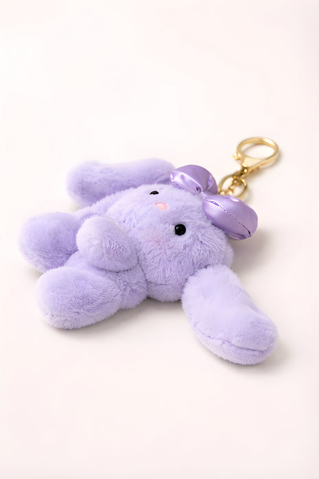 Lavender Bow Bunny Plush