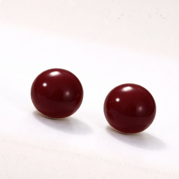 Cherry Sphere Stud