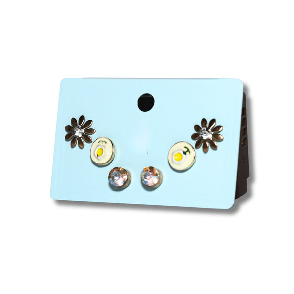 Soleil Flower Stud Set