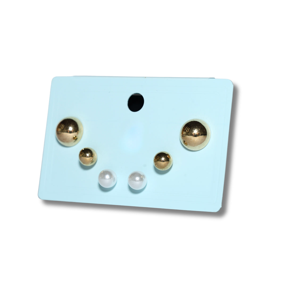 Golden Sphere Trio Stud Set