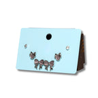 Rosette Bow Studs