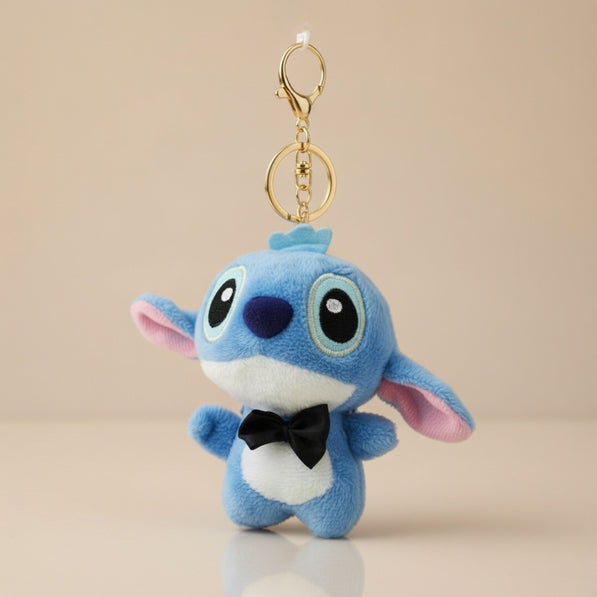 Blue Mini Stitch Bow Plush