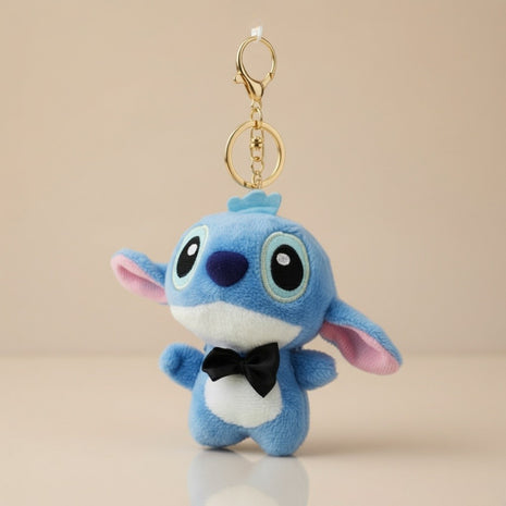 Blue Mini Stitch Bow Plush