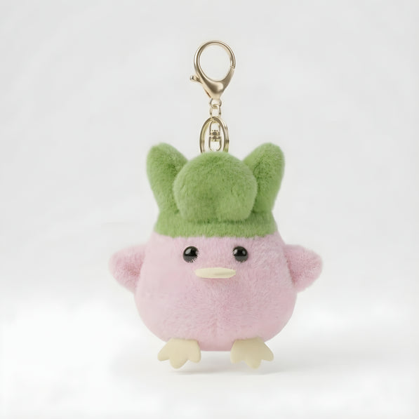 Round Pink Chicken Puff