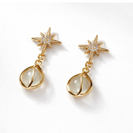 Nova Pearl Dangle Earrings