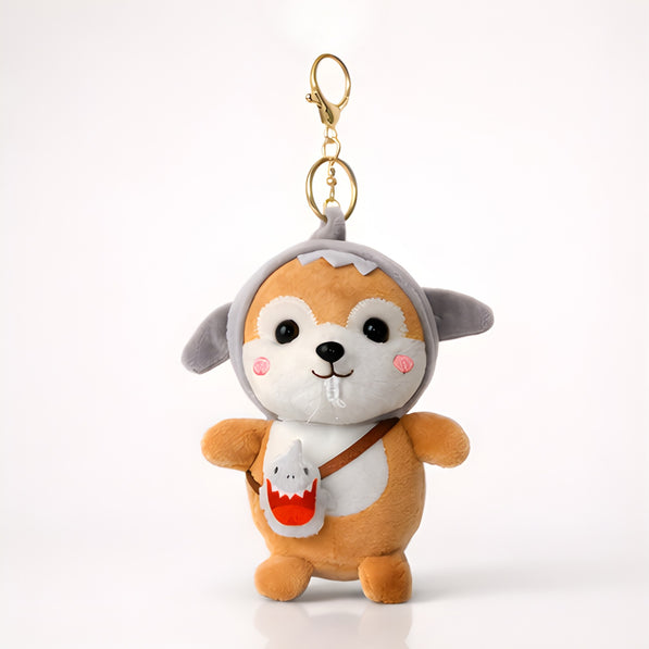 Sharky Grey Shiba Squirrel Plush