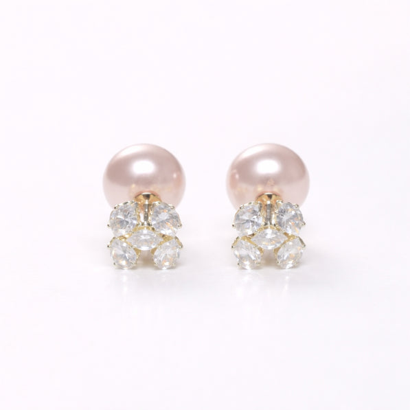 Dual Glam Pearl Stud