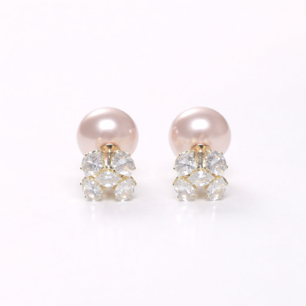 Dual Glam Pearl Stud
