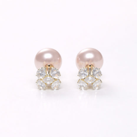 Dual Glam Pearl Stud