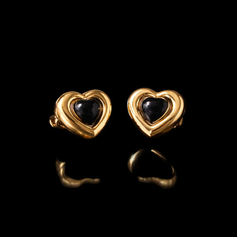 Golden Heart Earrings