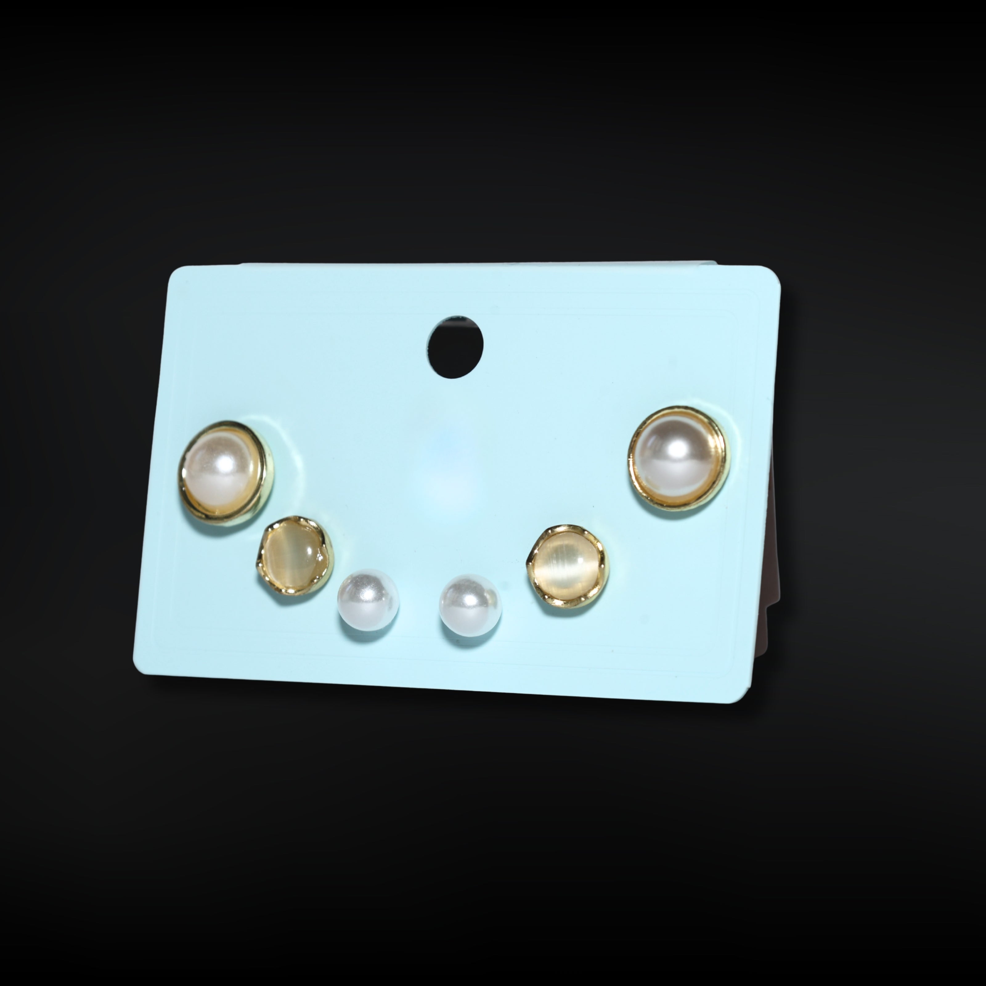 Pearl Trio Luxe Stud Set