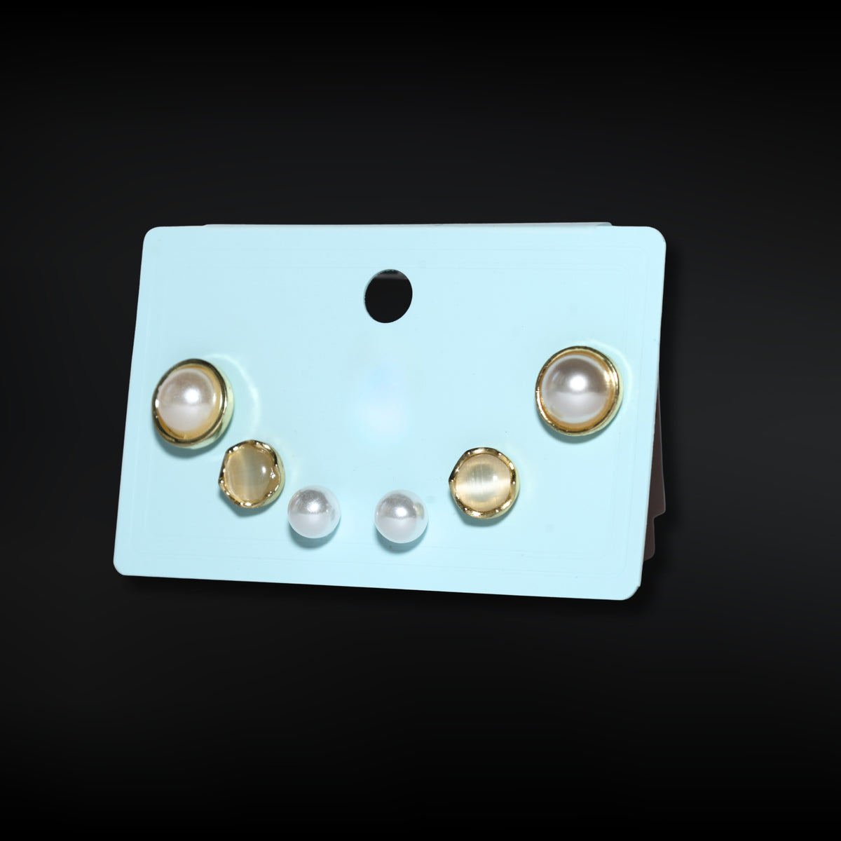 Pearl Trio Luxe Stud Set