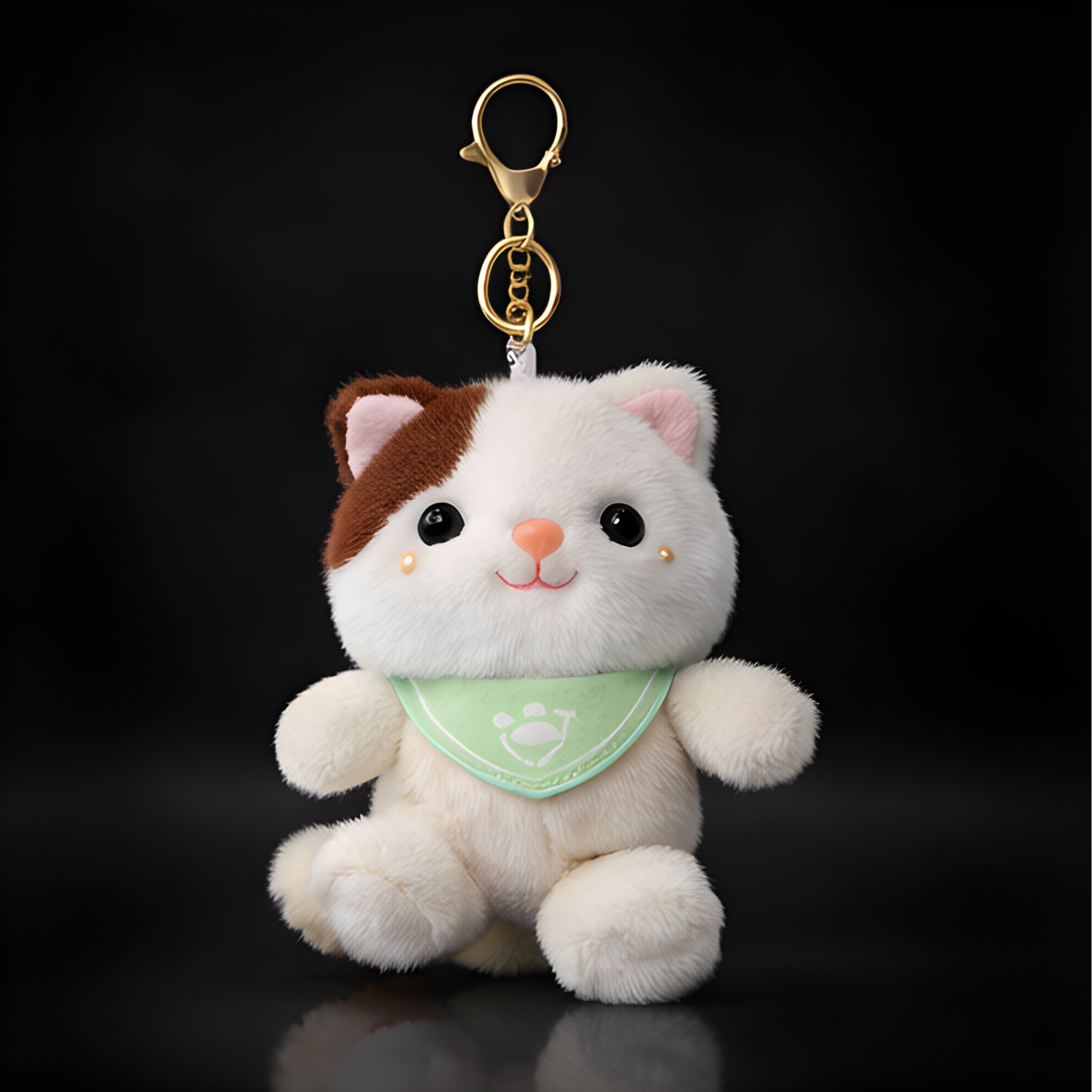 White Bandana Cat Plush