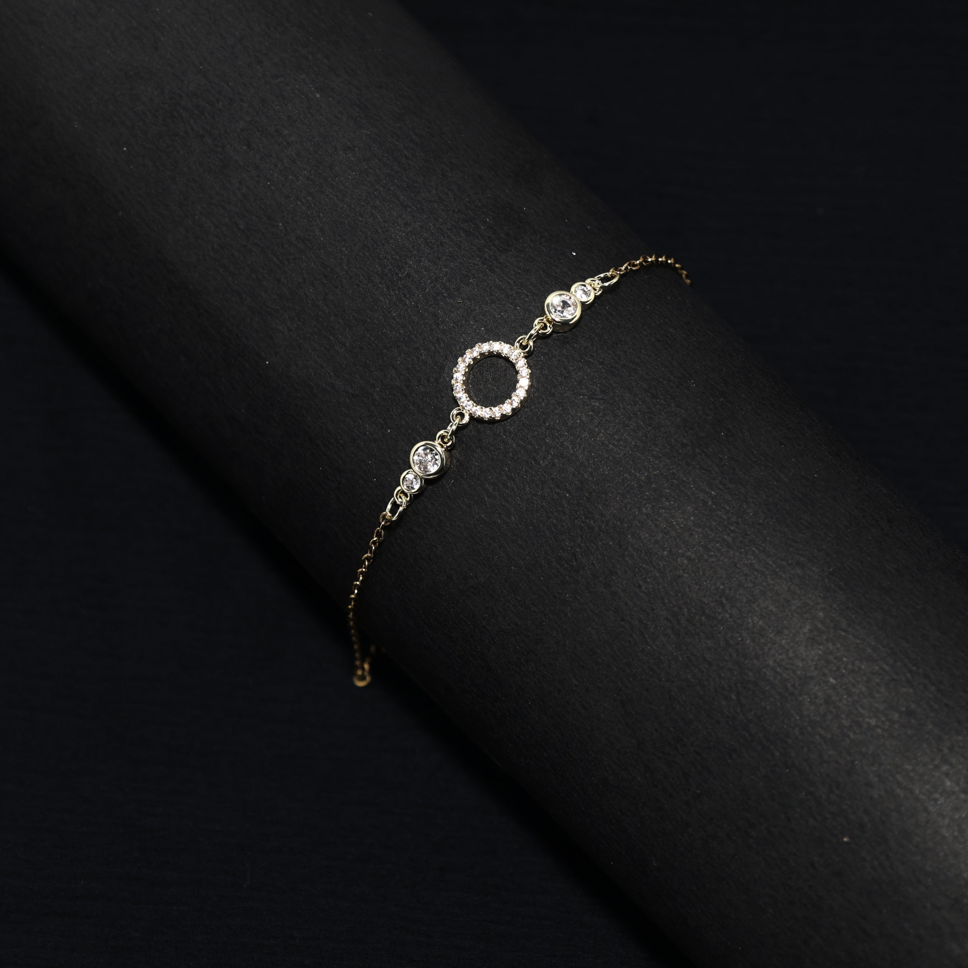 Hollow Ring Chain Bracelet