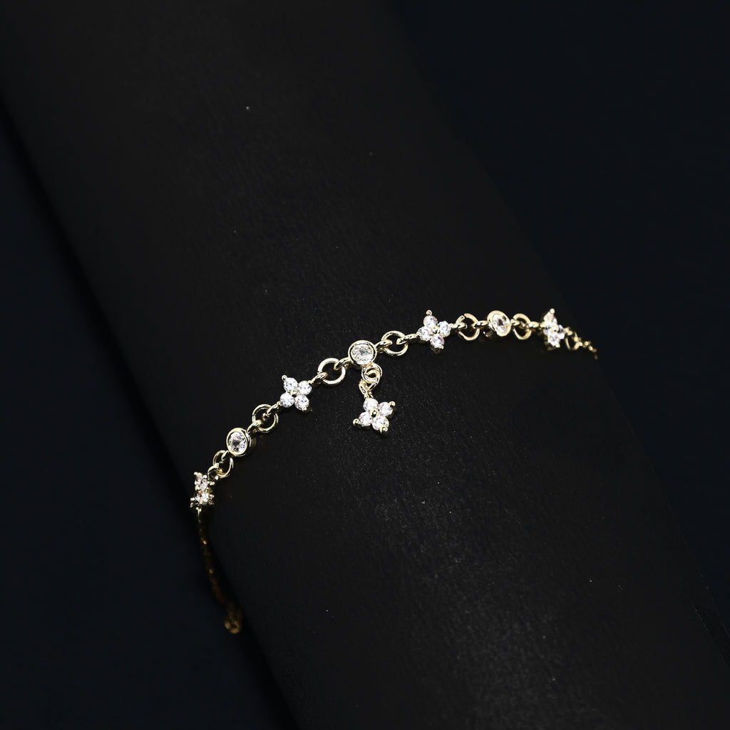 Golden Bloom Sparkle Bracelet
