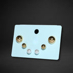 Golden Sphere Trio Stud Set
