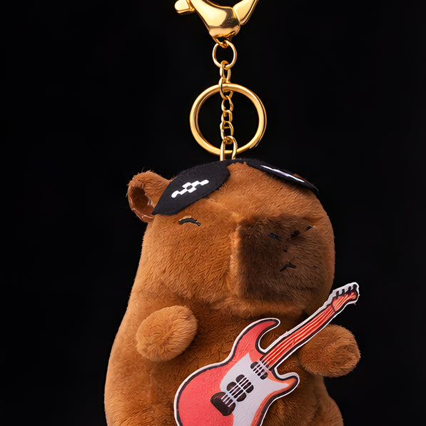 Groovy Red Guitar Capybara