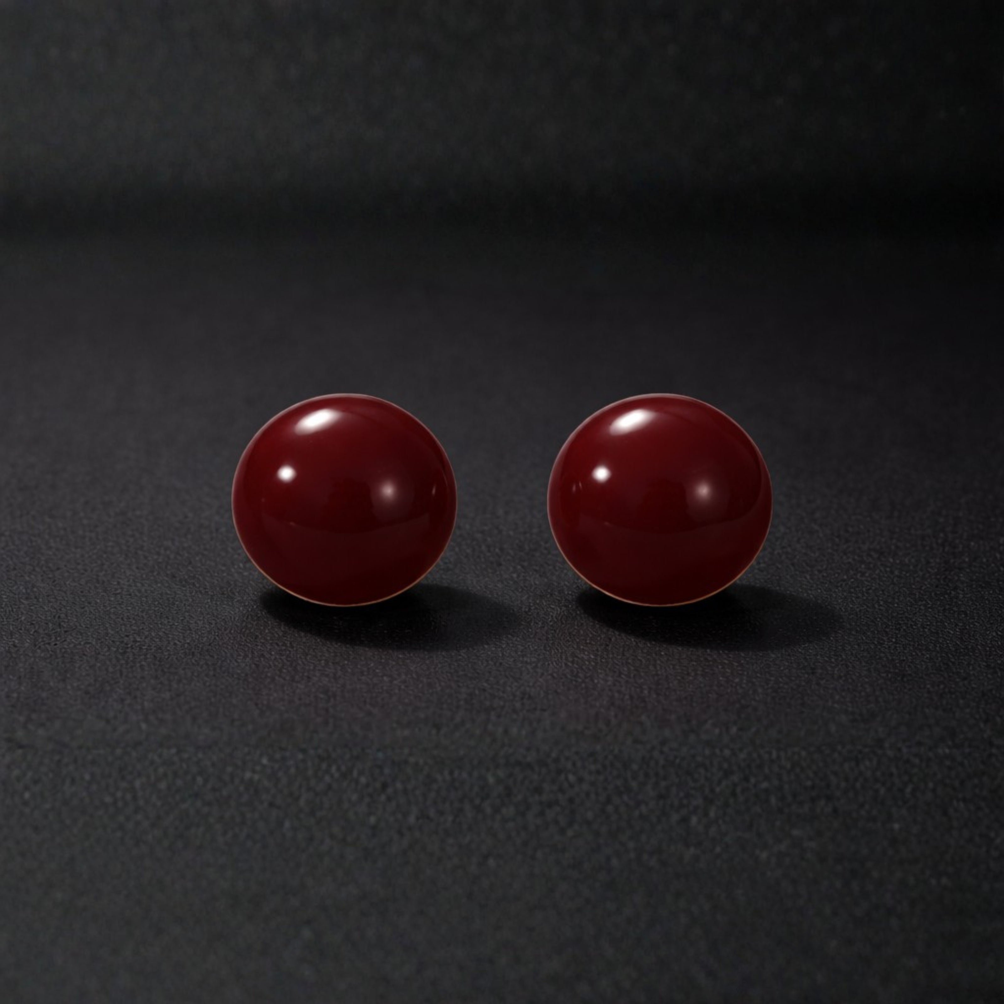 Cherry Sphere Stud
