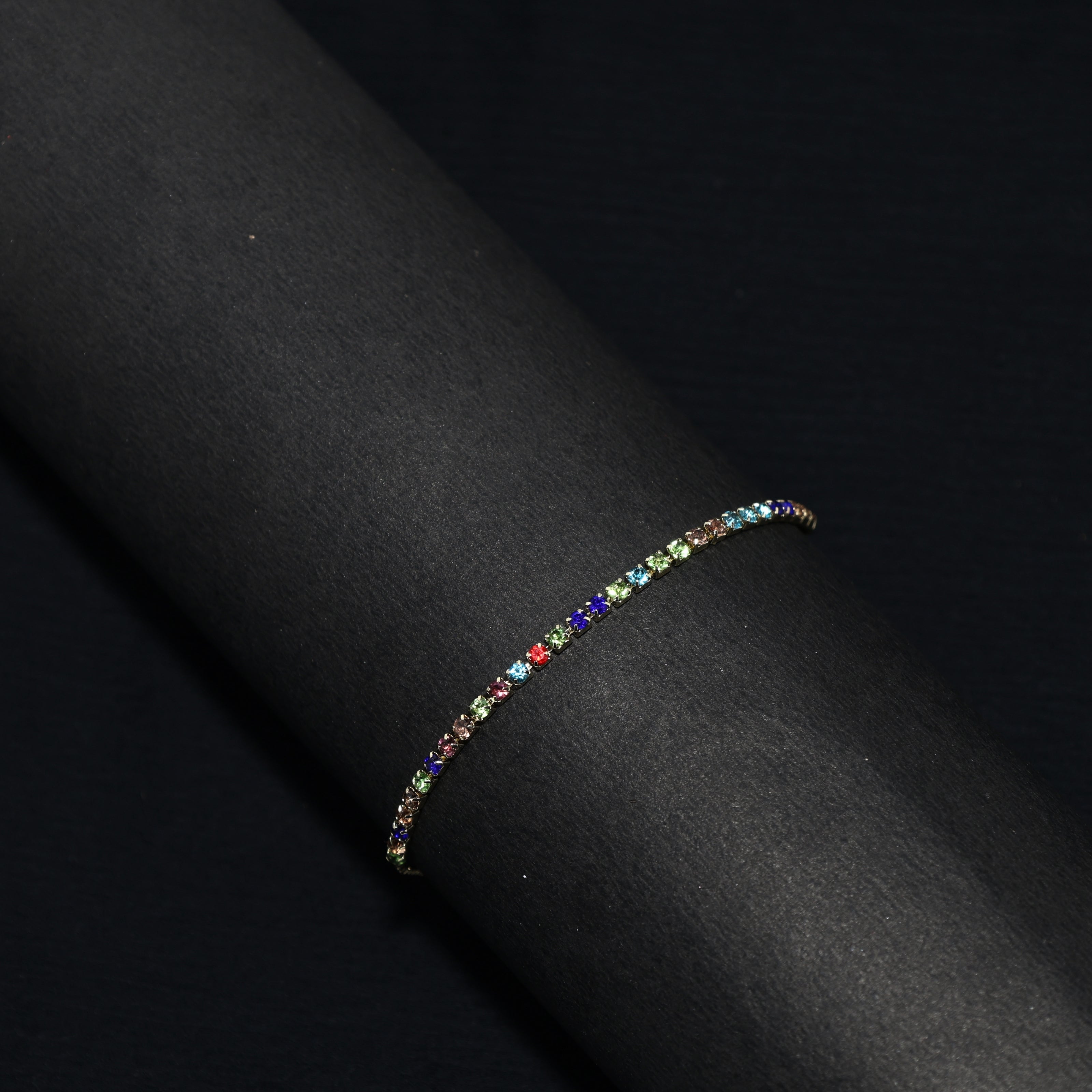 Multi Stone Cascade Bracelet