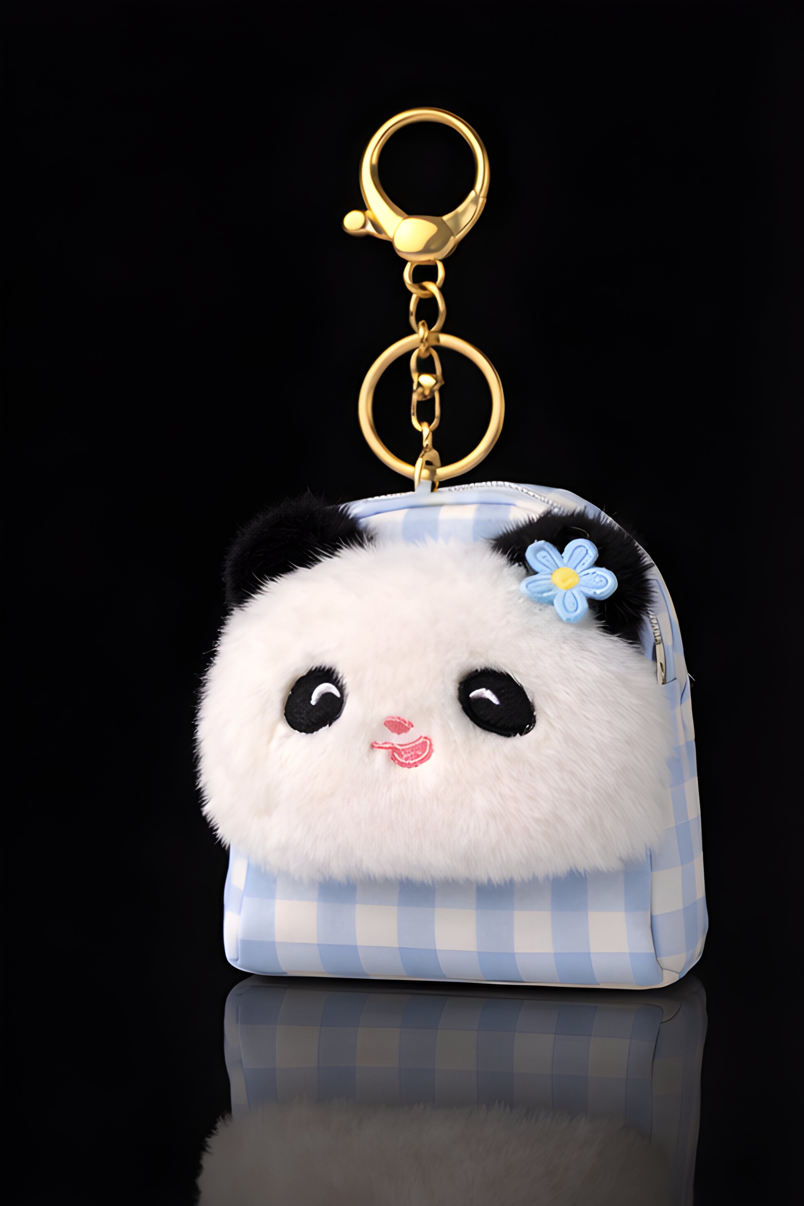 Blue Panda Bag Charm