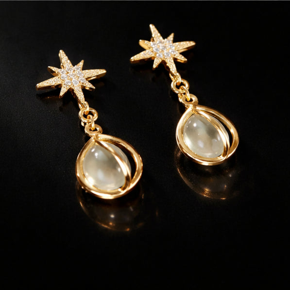 Nova Pearl Dangle Earrings