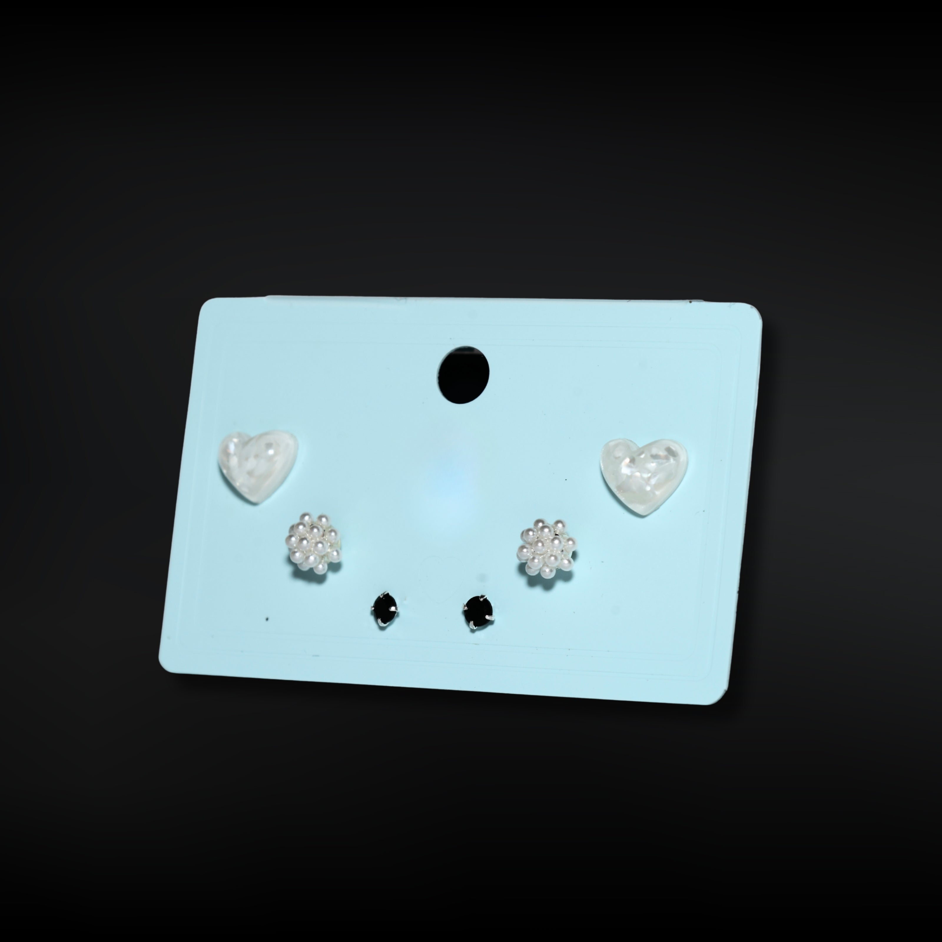 Heart Pearl Grace Stud Set