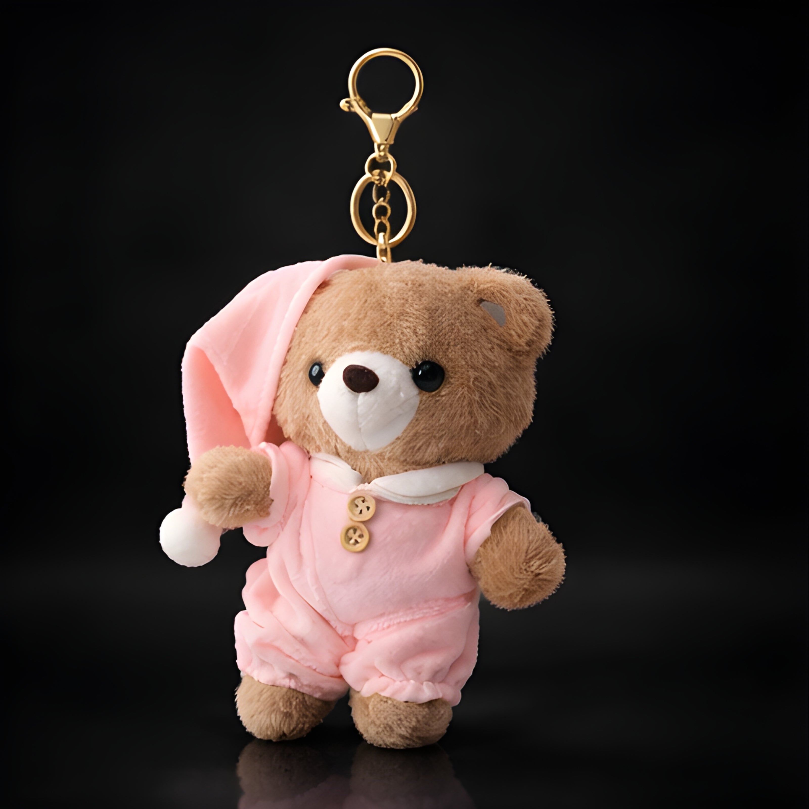 Pink Sleepy Teddy Plush