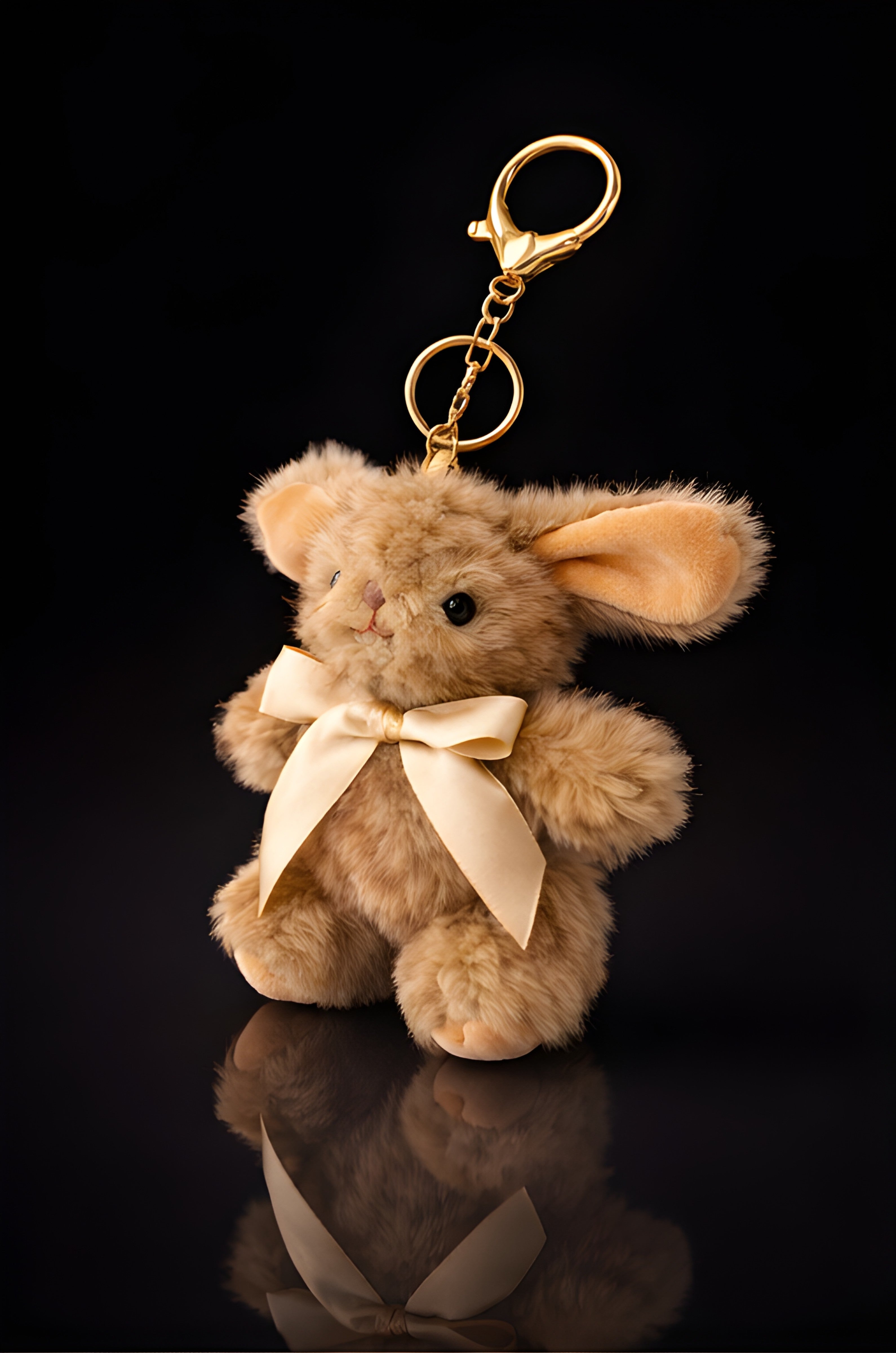 Fluffy Latte Bunny Charm