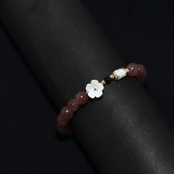 Rose Bead Bracelet