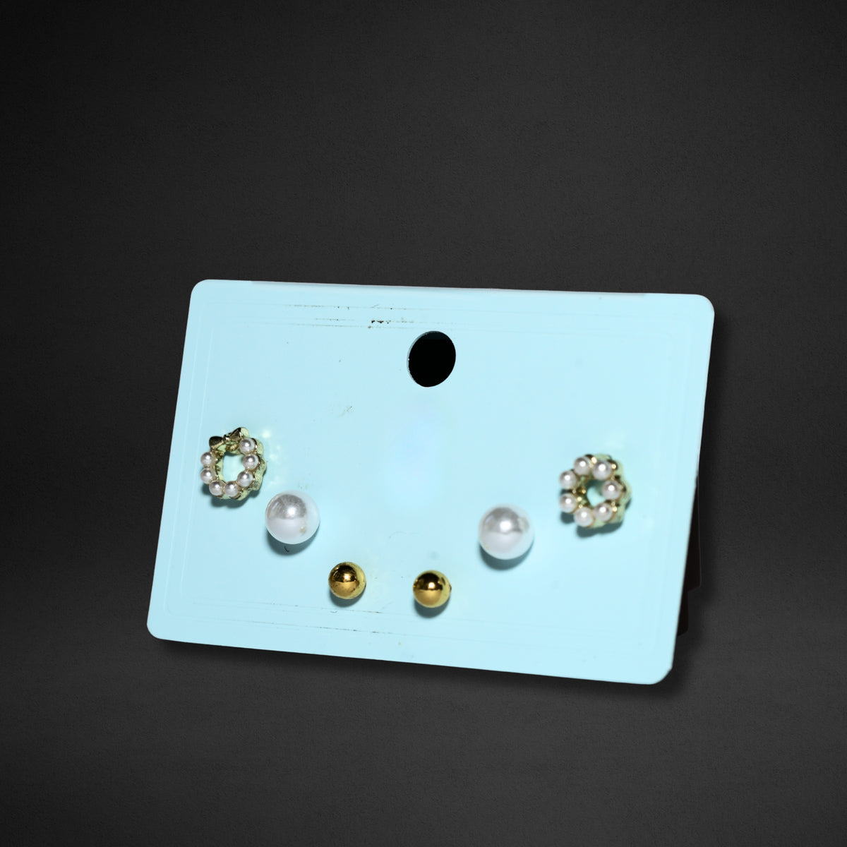 Floral Charm Stud Set