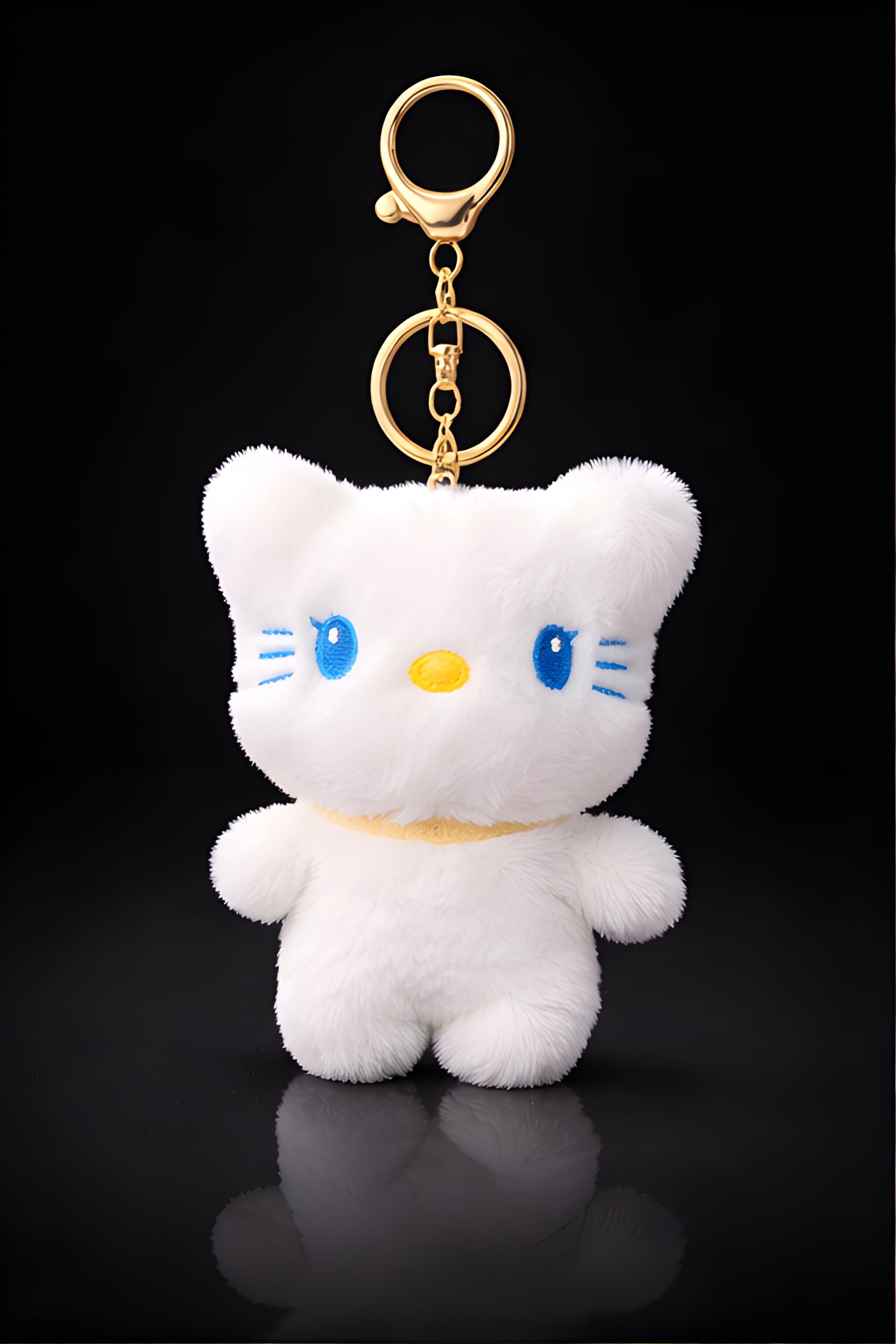 Peach Collar Fluffy Kitty