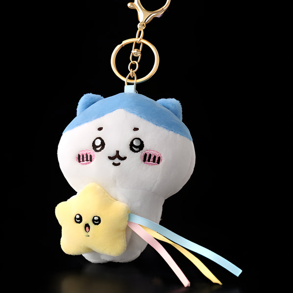 Sky Blue Kitty Star Plush