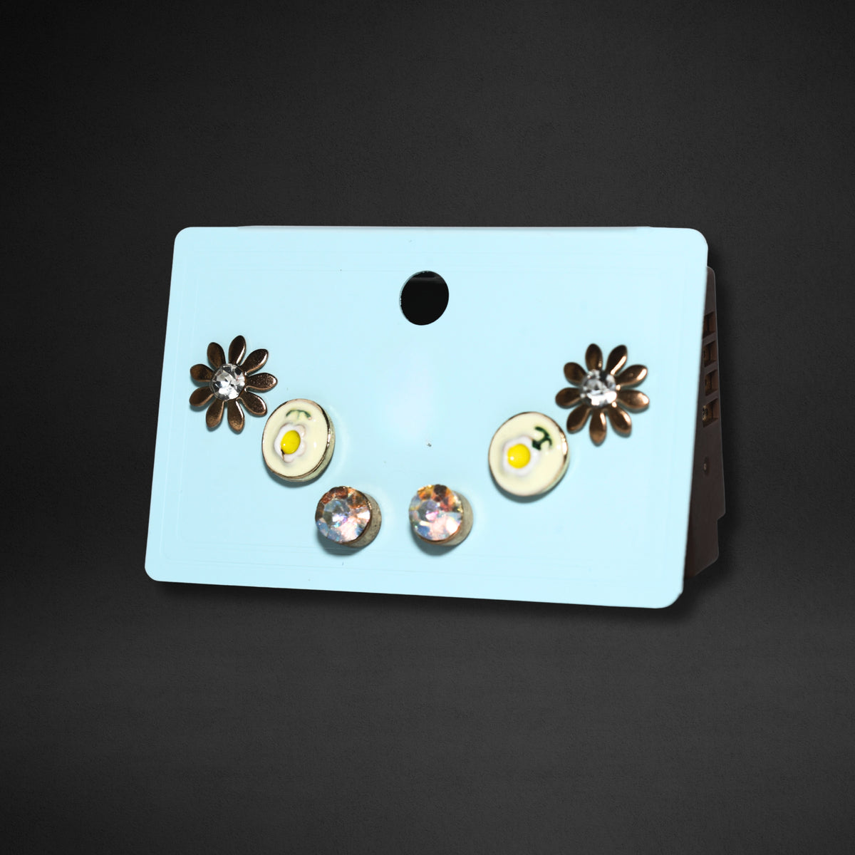 Soleil Flower Stud Set